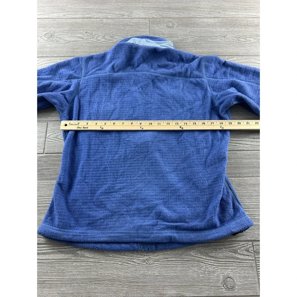 Patagonia Fleece Jacket Full Zip Mock Neck Blue Women's Size Medium